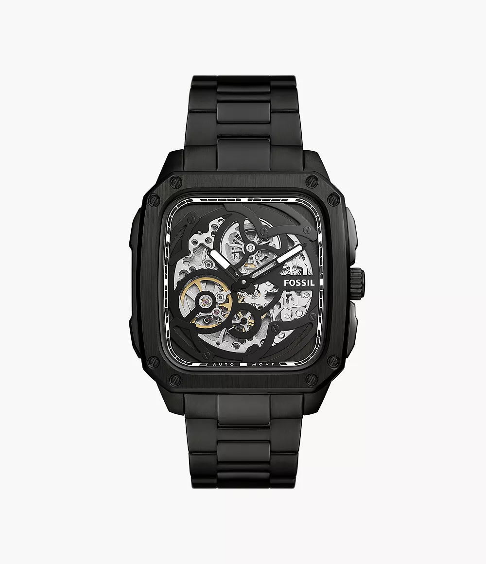 Fossil ME3203 นาฬิกาผู้ชาย Inscription Automatic Smoke Automatic Men's Watch