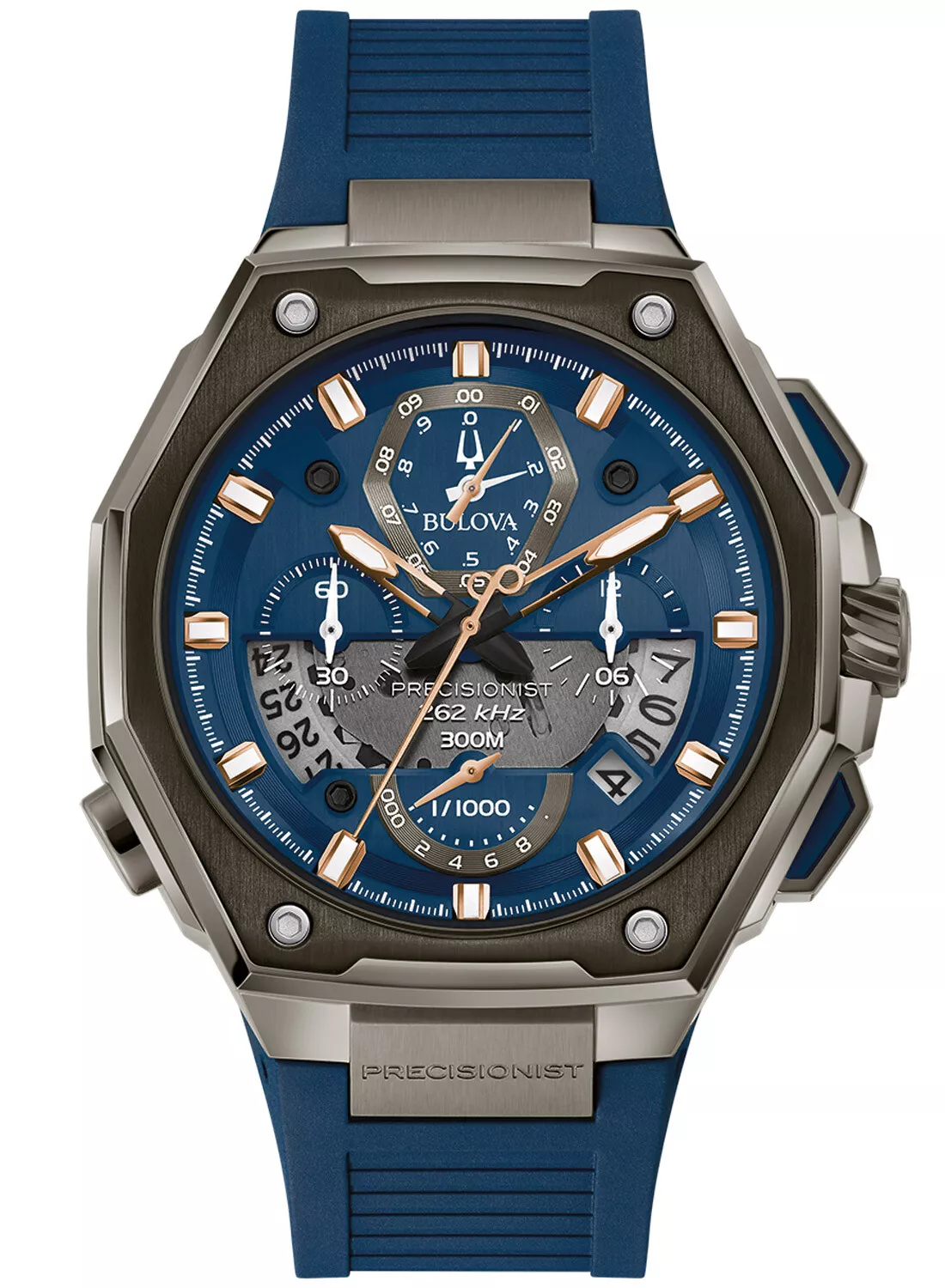 Bulova 98B357 นาฬิกาผู้ชาย Precisionist Chronograph Men's Watch