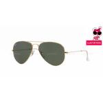 RAYBAN RB3025 L0205 AVIATOR LARGE METAL Size 58 กรอบทองเงา เลนส์ G-15