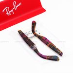 ขาแว่น RAYBAN แท้ 100% RB2140F WAYFARER ลายปริ้น สีม่วง