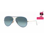 RAYBAN RB3025JM 001/4M AVIATOR FULL COLOR Size 58 กรอบน้ำเงิน เลนส์น้ำเงินไล่สี