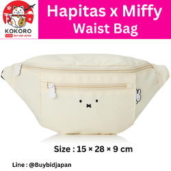 [PRE-ORDER] กระเป๋า ครอสบอดี้ มิฟฟี่ สี Ivory Hapitas 6049 Miffy Waist Bag นำเข้าจากญี่ปุ่น [ハピタス] ウェストバッグ ウエストポーチ ミッフィー(miffy) 6049