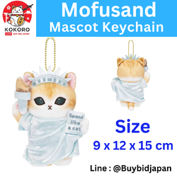 [PRE-ORDER] พวงกุญแจ ตุ๊กตา แมวโมฟุ เทพีเสรีภาพ Mofusand Journey Statue of Liberty Cat Mascot mofusand もふもふジャーニー 自由の女神にゃんマスコット