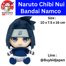 [PRE-ORDER] ตุ๊กตา จิบินุย นารุโตะ Naruto Chibi Nui จาก Bandai Namco Japan Sasuke Uchiha Size 10 x 7.5 x 16 cm 【NARUTO-ナルト- 疾風伝】Chibiぬいぐるみ うちはサスケ 少年篇