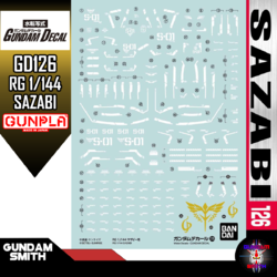 WATER DECAL GD126 RG 1/144 SAZABI