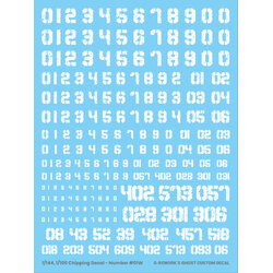 G-REWORK CUSTOM DECAL CHIPPING DECAL_NUMBER_01_WHITE