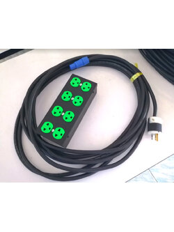 TECHCRON กล่องปลั๊ก รวมสาย 10เมตร