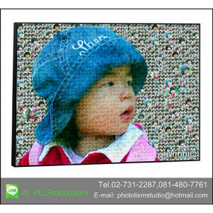 Mosaic Photo ขนาด 24x36นิ้ว + กรอบลอย เคลือบด้าน