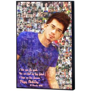 Mosaic Photo ขนาด16x20 นิ้ว กรอบลอยด้าน