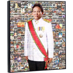 ของขวัญวันเกษียณอายุ Mosaic Photo ขนาด20x30 นิ้ว + กรอบลอย เคลือบด้าน