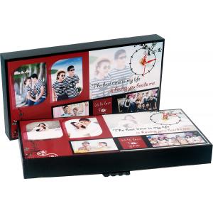 ของขวัญให้คนรัก นาฬิการูปภาพตัวเอง กรอบลอยด้าน ขนาด 6x12 นิ้ว