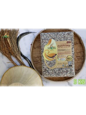 ข้าวอินทรีย์ผสมห้าสายพันธุ์ขนาดครอบครัว 5Kg ข้าวออร์แกนิคผสมห้าสายพันธุ์ขนาดครอบครัว 5Kg Surin Organic 5 Multi-Grain Rice 5 กก.