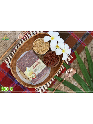 ข้าวหอมมะลิแดง 500 กรัม ข้าวมะลิแดง 500 กรัม ข้าวกล้องมะลิแดง 500 กรัม ข้าวกล้องหอมมะลิแดง 500 กรัม ข้าวมะลิแดงปลอดสาร ข้าวมะลิแดงเพื่อสุขภาพ Organic Red Jasmine Rice (Small Size 500 g) 500 กรัม