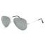 RAYBAN RB3025 W3277 AVIATOR Size 58 กรอบเงินเงา เลนส์ปรอทเงิน