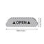 สติ๊กเกอร์สะท้อนแสง open ใช้สำหรับติดรถยนต์แพ็ค 4 ชิ้น