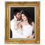 ขยายรูป16x20 นิ้ว เคลือบร้อน+กรอบหลุยส์พ่น สีทอง(ไม้แท้)
