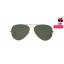 RAYBAN RB3026 L2846 ORIGINAL AVIATOR Size 62 กรอบทองเงา เลนส์ G-15 (เขียวดำ)