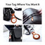 พวงกุญแจ AirTag แบบหนัง เคสป้องกันการตกหล่น ห้อยง่าย พกสะดวกสำหรับ Apple AirTag