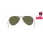 RAYBAN RB3025 029/30 AVIATOR Size 55,58 กรอบMATTE GUNMETAL เลนส์ปรอทเงิน
