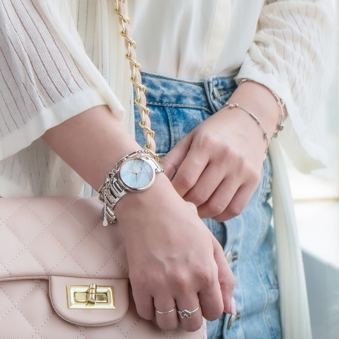 Citizen EM0854-89Y นาฬิกาผู้หญิง Eco-Drive Citizen L Mother of Pearl Women's Watch