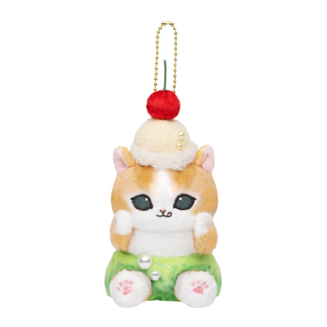 [PRE-ORDER] พวงกุญแจ ตุ๊กตา แมวโมฟุ ครีมโซดา Mofusand Cream Soda Cat Mascot mofusand ダイナー マスコット(クリームソーダにゃん)