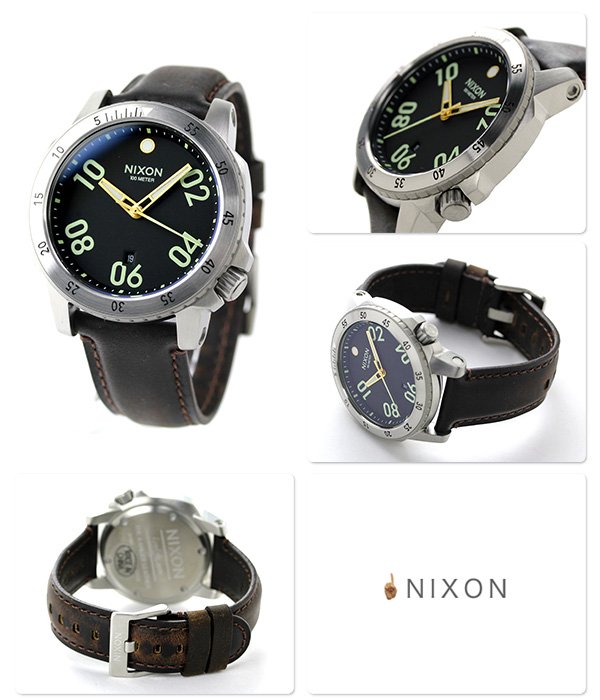 Nixon A508-019-00 นาฬิกาผู้ชาย Nixon รุ่น A508019, Ranger Leather 44mm Men's Watch