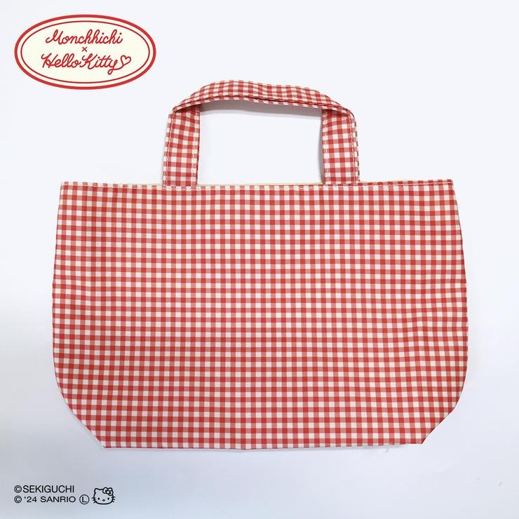 [PRE-ORDER] Monchhichi x Hello Kitty Mini Tote Bag กระเป๋ามินิ ม่อนชิชิ x คิตตี้ ครบรอบ 50 ปี สีแดง Red 301 レディース ミニトートバッグ（サンリオキャラクターズ×モンチッチ）