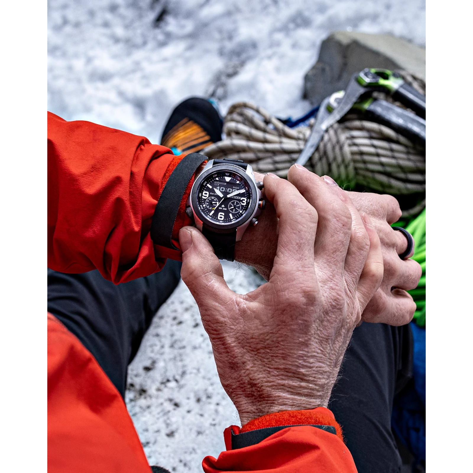 Citizen JV1007-07E นาฬิกาผู้ชาย Promaster Land U822 Eco-Drive Men's Watch