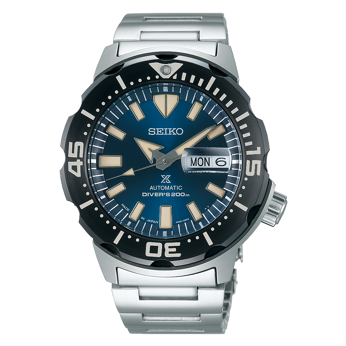 Seiko SBDY033 นาฬิกาผู้ชาย Prospex Monster Automatic Divers 200m Made in Japan Men's Watch