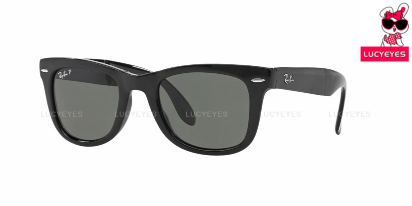 RayBan RB4105 601/58 FOLDING WAYFARER POLARIZED