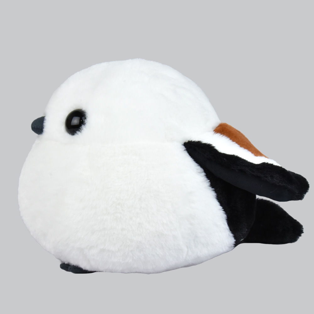 [PRE-ORDER] ตุ๊กตา ชิมะจัง นกชิมะเอะนากะ นกฮอกไกโด บีบหางแล้วปีกขยับได้ Size 22 x 22 x 30 cm นำเข้าจากญี่ปุ่น Fuku-Fuku Shimaenaga Shima-chan ふくふくシマエナガ羽根ぱたぱたJB2シマちゃん 254521