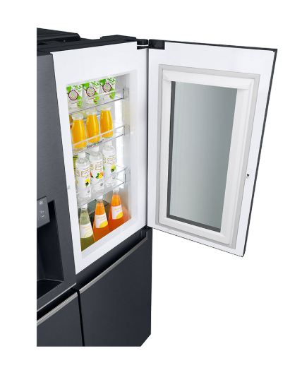 LG ตู้เย็น ไซด์บายไซด์ 21.7 คิว สีดำโลหะ หรูหรา InstaView Door-in-Door รุ่น GC-X247CKAV (ชลบุรี ส่งฟรี)