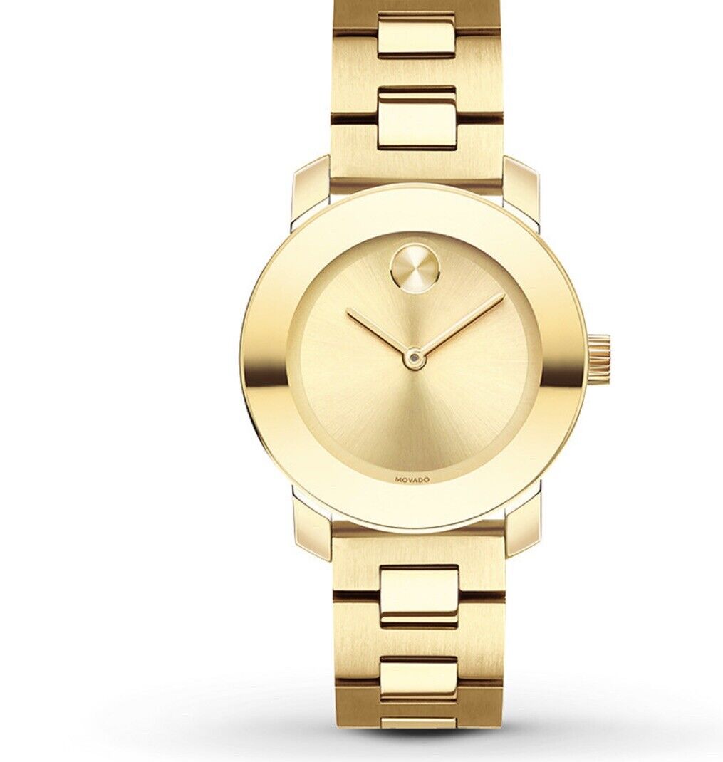 Movado 3600434 นาฬิกาผู้หญิง Bold Gold Quartz Women's Watch