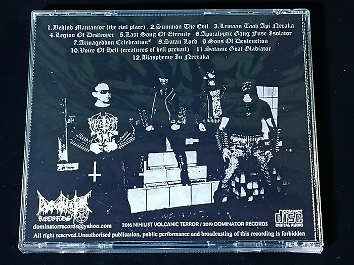 NIHILIST VOLCANIC TERROR 'Satanic Goat Gladiator' CD