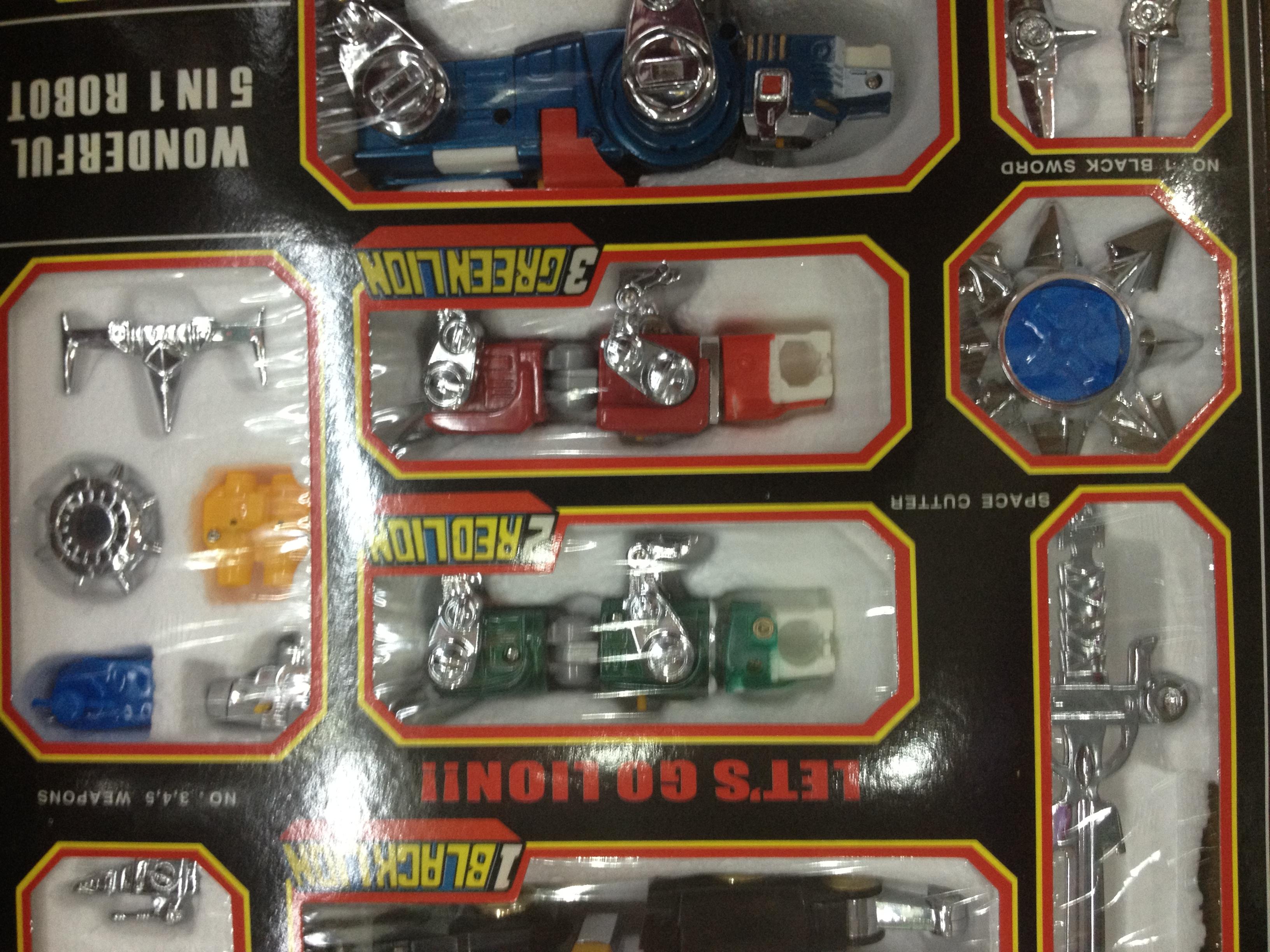 Voltron Lionbot Complete Diacast 5 Lion Set Chogokin Combiners