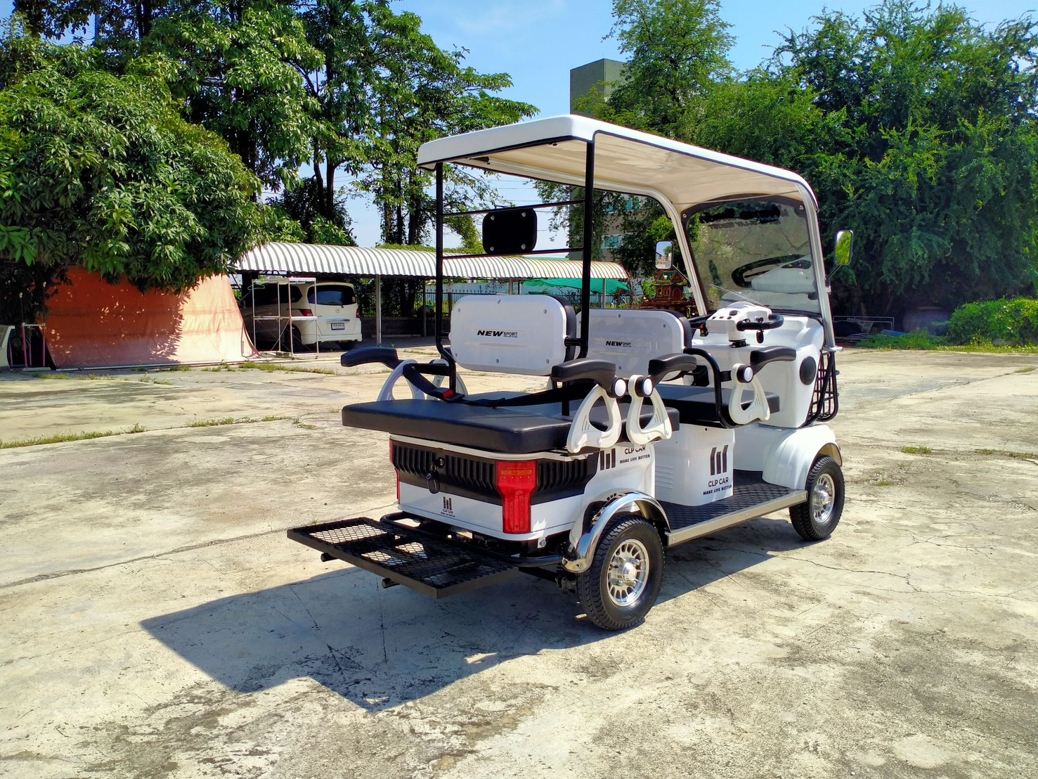 รถไฟฟ้า 4 ล้อ 6 ที่นั่ง (คนไซส์ใหญ่) รุ่น M-01ฺB BIG PLUS ยี่ห้อ CLP CAR ขับแฮนด์บิด