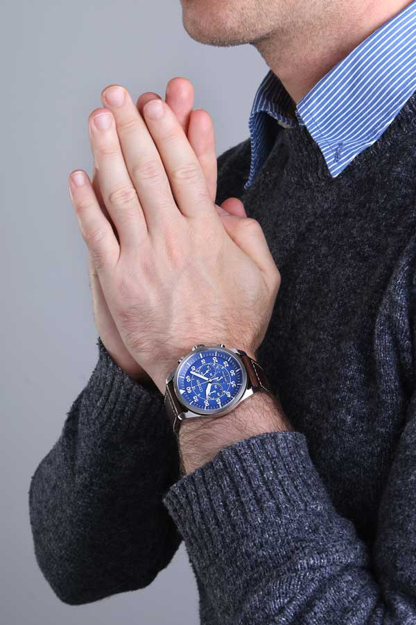 Citizen CA4210-41L นาฬิกาผู้ชาย Avion Eco-Drive Chronograph Men's Watch