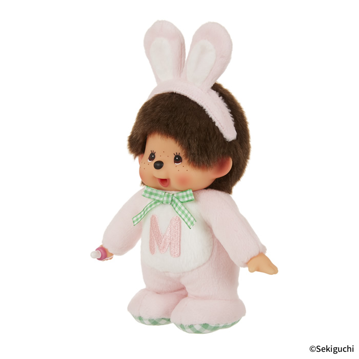[PRE-ORDER] Monchhichi Rabbit Retro Series ตุ๊กตาม่อนชิชิ ชุดกระต่าย Size S 21 x 13 x 7 cm นำเข้าจากญี่ปุ่น レトロチックモンチッチ Sサイズ ウサギ 264733