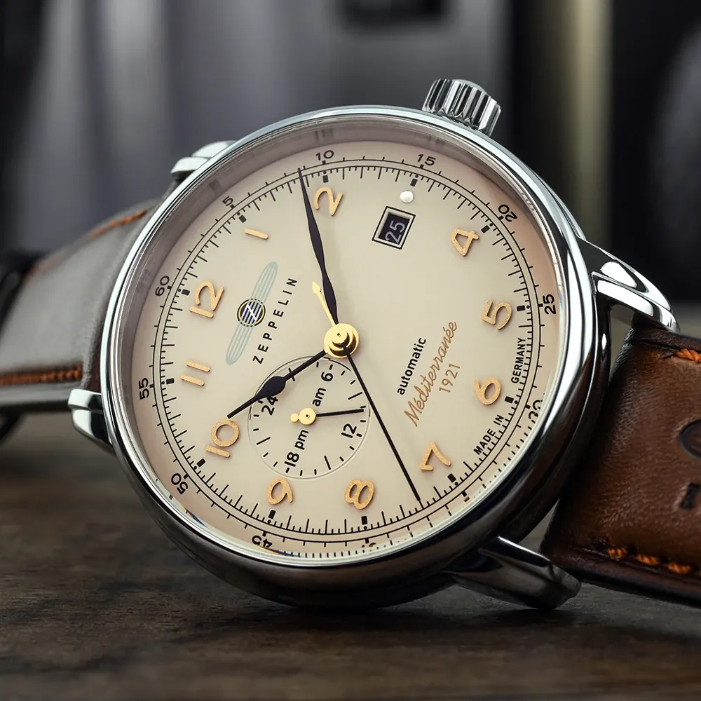Zeppelin 9668-5 นาฬิกาผู้ชาย Automatic Méditerranée Men's Watch