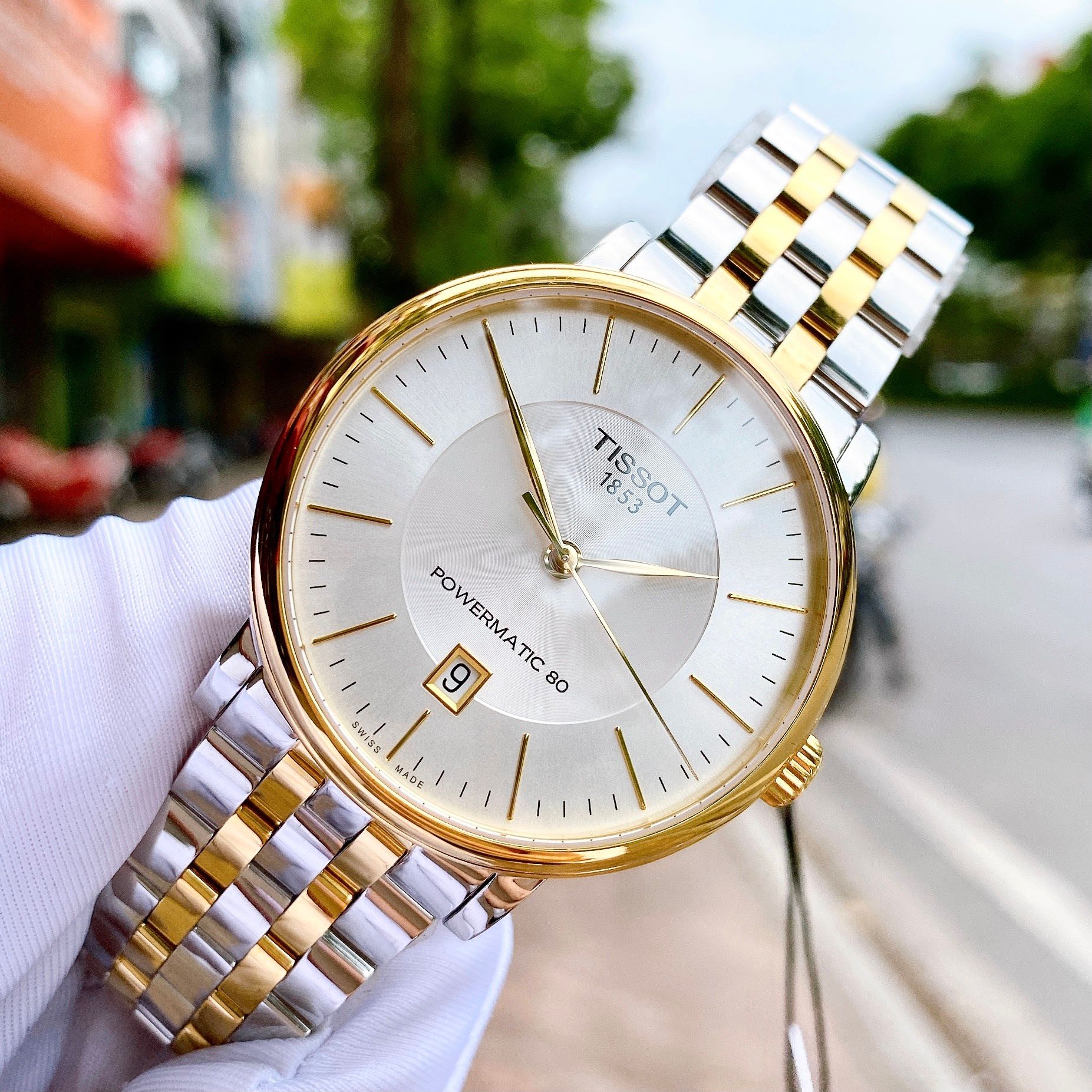 Tissot T122.407.22.031.00 นาฬิกาผู้ชาย T1224072203100, Carson Premium Powermatic 80 Men's Watch