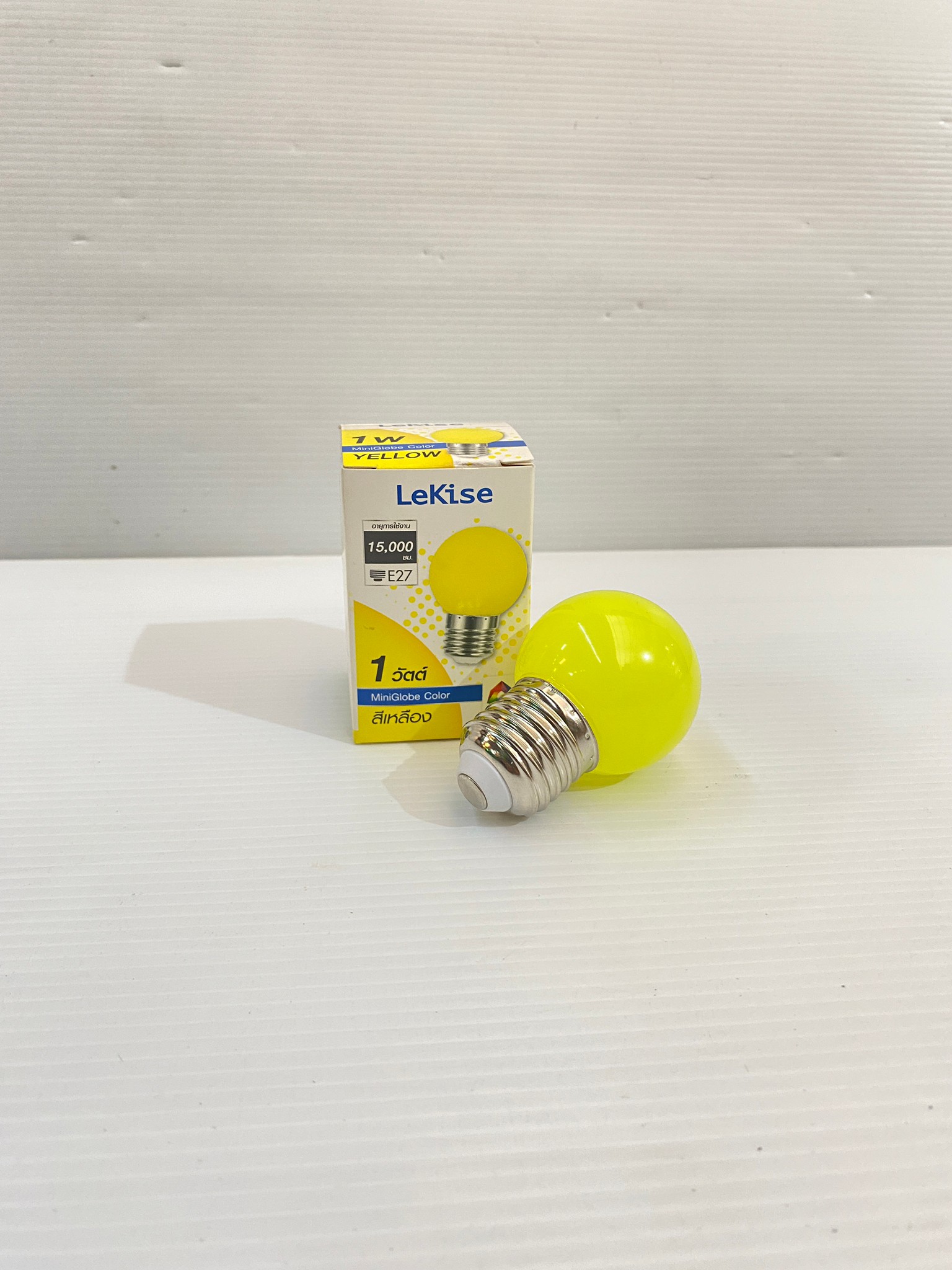 LEKISE หลอดปิงปองสี LED 1W E27 สีเขียว สีแดง สีน้ำเงิน สีเหลือง 220 -240V ( Miniglobe color ) หลอดไฟ แอลอีดี สี