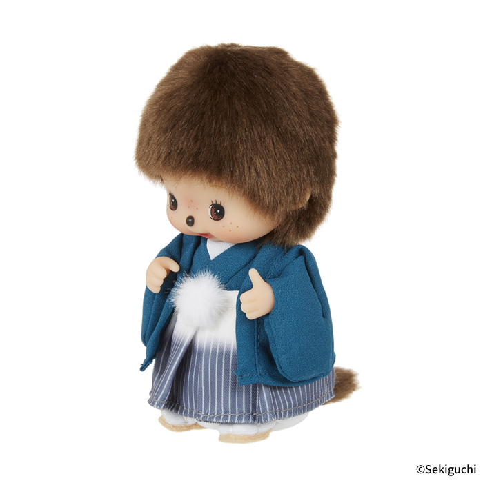 [PRE-ORDER] เบบี้ชิชิ BEBICHHICHI ฉลองครบรอบ 20 ปี นำเข้าจากญี่ปุ่น ม่อนชิชิ Monchhichi はかま 羽織 和服 和装 20周年 成人式 男の子 ベビチッチくん ベビチッチ べびちっち