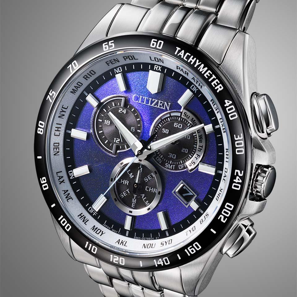 Citizen CB5874-81L นาฬิกาผู้ชาย Radio-Controlled Unite with Blue Limited 5500pcs Men's Watch