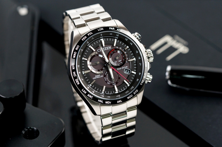 Citizen CB5838-85E นาฬิกาผู้ชาย Eco-Drive Radio Controlled Perpetual Chronograph Men's Watch