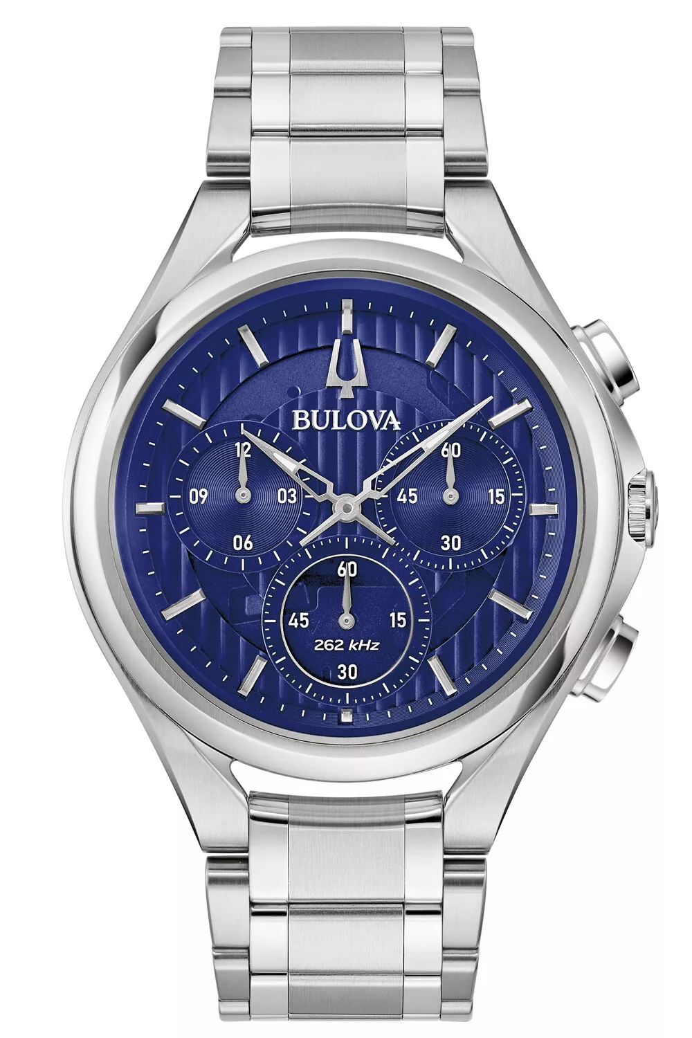 Bulova 96A302 นาฬิาผู้ชาย Curv Precision 262 kHz Quartz Chronograph Men's Watch