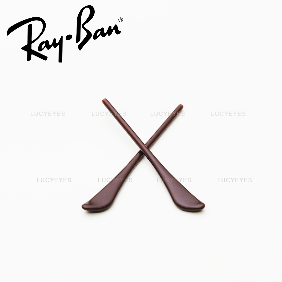 ยางหุ้มขาแว่นกันแดด Rayban RB2447F แท้ 100% (สีน้ำตาล)