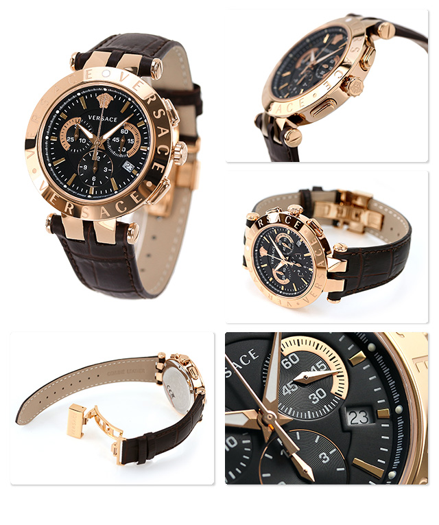 Versace VERQ00320 นาฬิกาผู้ชาย V-Race Chronograph Quartz Men's Watch