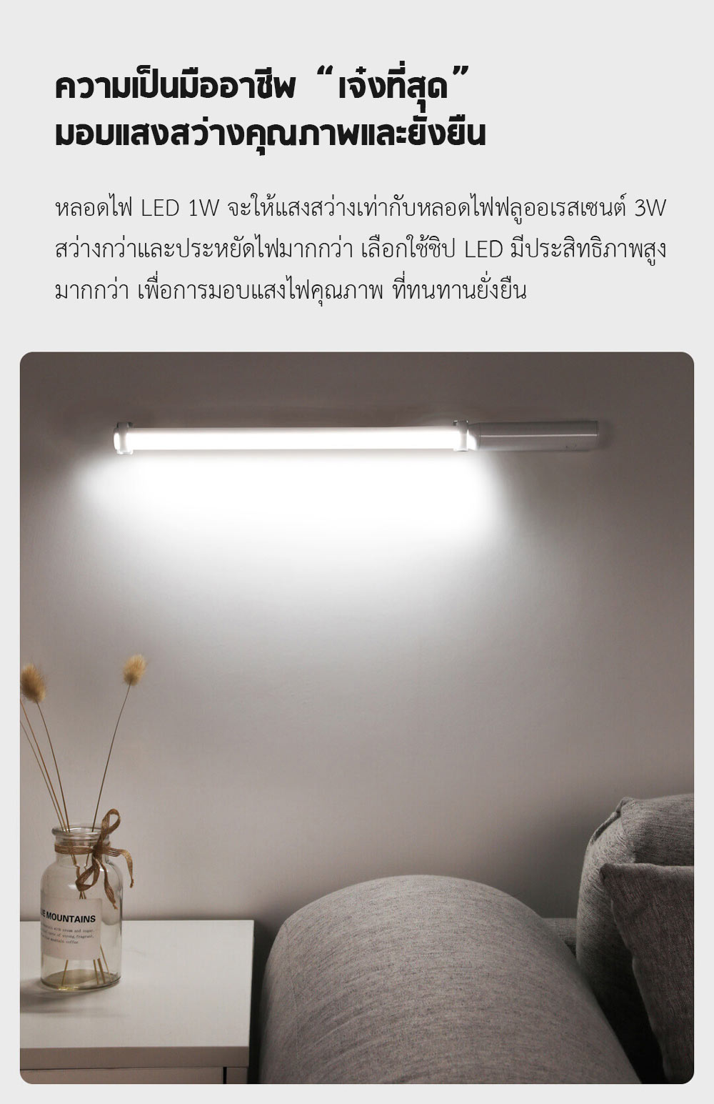 Xiaomi OPPLE Charging LED Wall Light - ไฟแอลอีดีติดผนังแบบพกพา