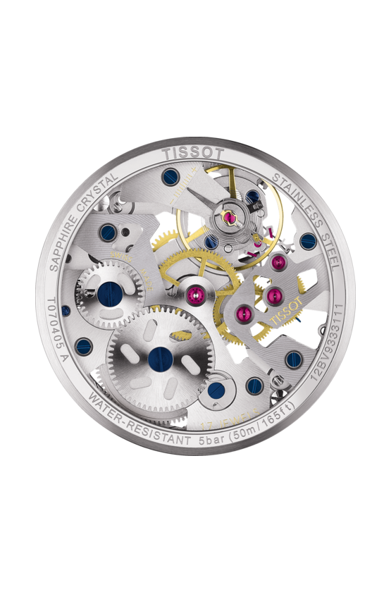 Tissot T070.405.16.411.00 นาฬิกาผู้ชาย Tissot รุ่น T0704051641100, T-Complication Squelette Mechanical Men's Watch