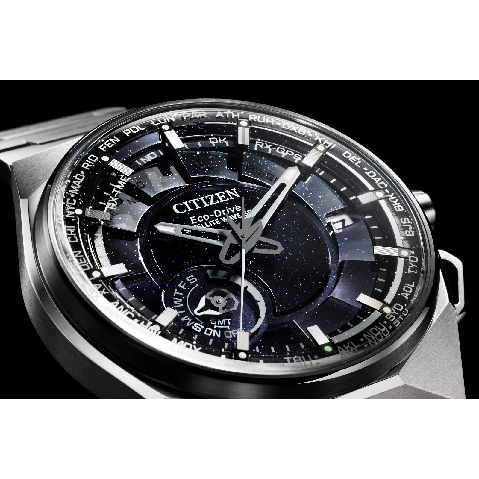 Citizen CC3097-52E นาฬิกาผู้ชาย Satellite Wave X Super Titanium™ Timekeeping Men's Watch